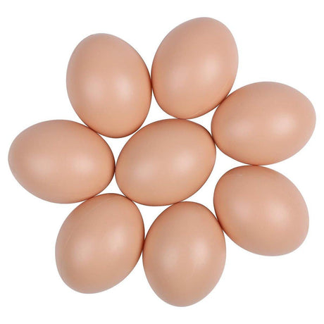 Plastic Painting Eggs DIY Toy Fake Eggs Colourful Drawing Craft Durable Egg - 6PCS