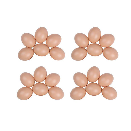 Plastic Painting Eggs DIY Toy Fake Eggs Colourful Drawing Craft Durable Egg - 6PCS