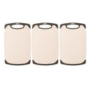 3PCS Wheat Straw Cutting Board Kitchen Chopping Board for Vegetables Meat Fruit