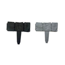 20pcs Garden Fence Edging Plastic Lawn Border for Outdoor Yard Flower Bed - Black