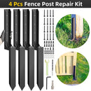 4Pcs Heavy Duty Fence Post Anchor Ground Stake For Fixing Leaning Wood Support