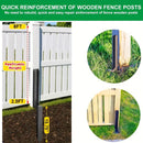 4Pcs Heavy Duty Fence Post Anchor Ground Stake For Fixing Leaning Wood Support