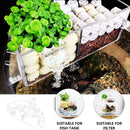 Round Fish Tank Filter Box Aquarium Trickle Box Small External Top Quiet Water Purification Three-in-One Filter - XL