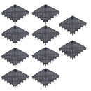 Fish Tank Aquarium Under Gravel Filter System Safe Filtration Plate Board Kit - Black-10PCS