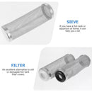 4x Stainless Steel Shrimp Filter Guard Aquarium Intake Protector Fish Safe Mesh - Black-4PCS (16mm)