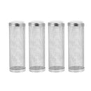4x Stainless Steel Shrimp Filter Guard Aquarium Intake Protector Fish Safe Mesh - White-4PCS (12mm)