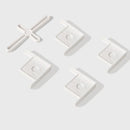 5pcs Plastic Fish Tank Base Bracket Corner Guard Stand Holder for Aquarium Tanks - Black-S