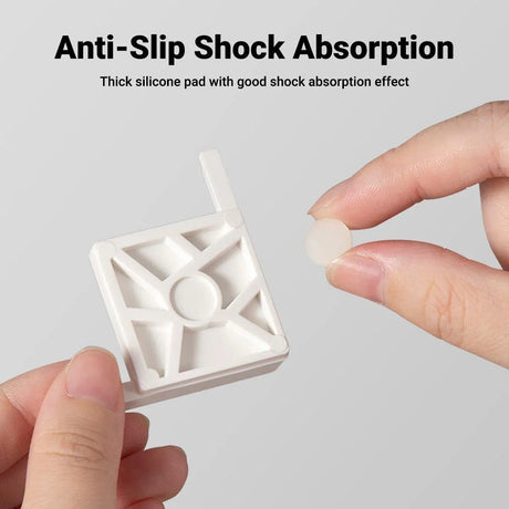 5pcs Plastic Fish Tank Base Bracket Corner Guard Stand Holder for Aquarium Tanks - White-L