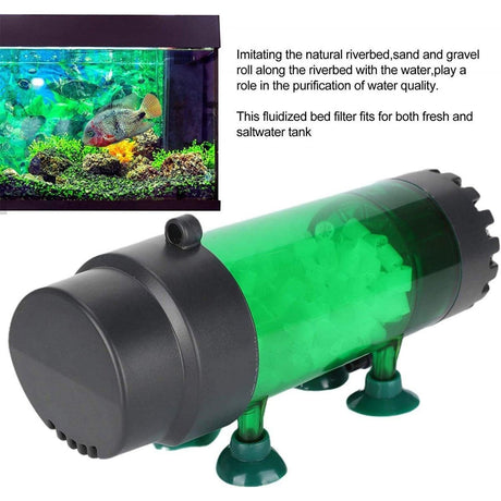 Fluidiz Bed Aquarium Fish Tank Internal Filter Oxygenation Pump for Clear Water - LH300