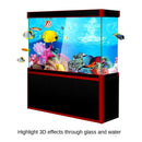 Aquarium Background Fish Tank Wallpaper Double Sided Decoration Sticker Paper - H-50cmx102cm