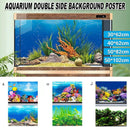 Aquarium Background Fish Tank Wallpaper Double Sided Decoration Sticker Paper - J-50cmx82cm