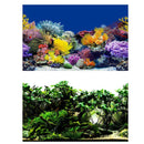 Aquarium Background Fish Tank Wallpaper Double Sided Decoration Sticker Paper - J-50cmx82cm