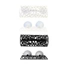 Aquarium Fish Resting Tunnel Hiding House for Betta Shrimp Small Fish Tank Decor - White