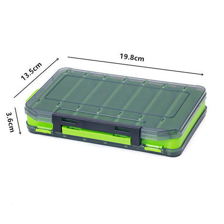 Multifunctional Fishing Bait Storage Box Accessories Gear Organizer Tool Box - Green-S