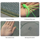 Open Folding Fishing Net Round Fishnet Portable Fish Pocket for Outdoor Angling - 80cm