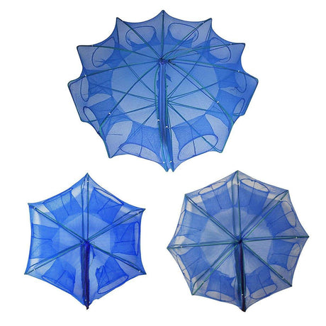 6/8/10 Holes Fishing Net Small Foldable Square Folding Shrimp Eel Lobster Trap - 6Holes