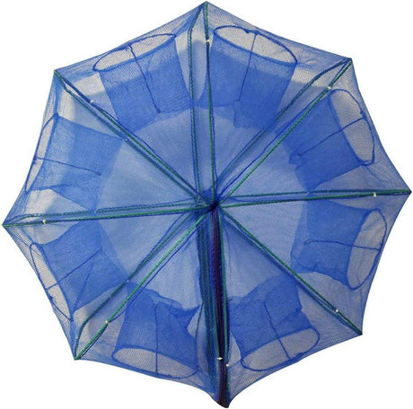 6/8/10 Holes Fishing Net Small Foldable Square Folding Shrimp Eel Lobster Trap - 6Holes