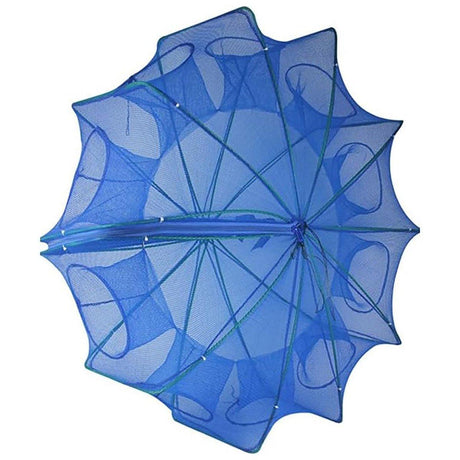 6/8/10 Holes Fishing Net Small Foldable Square Folding Shrimp Eel Lobster Trap - 6Holes