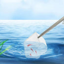 Retractable Fish Net for Fish Tank Pocket Fishing Net with Handle Aquarium Tools - Square-S