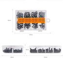 80 Fishing Rod Guide Set Tackle Tips Repair Kits Ring 8 Size Stainless Steel Box