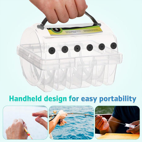Multifunctional Fishing Line Organizer Storage Box Tackle Management Holder