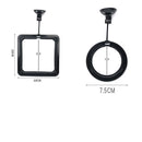 Fish Feeding Ring Aquarium Fish Tank Feeder Floating Fish Food Feeder Fish Food Black - Black Square