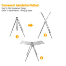 Folding Clothes Drying Rack Indoor Floor Standing Hanger Laundry Pole Airer Home
