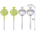 2PCS Automatic Glass Watering Cactus Plant Flower Self Drip Irrigation Tool - Green