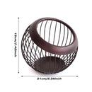 Creative Iron Melon Fruit Basket Capsule Holder Coffee Rack Dried Fruit Storage