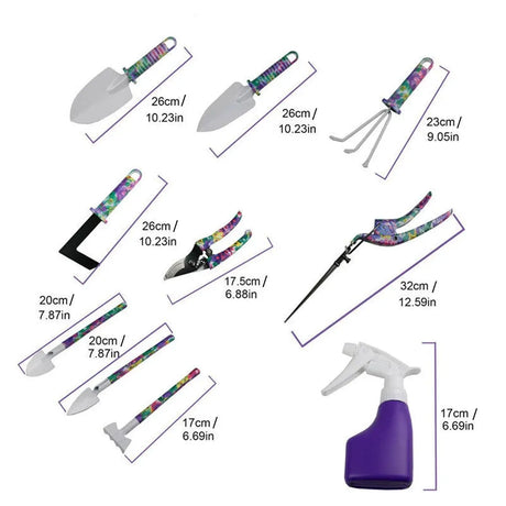 5/10PCS Garden Tools Planting Weeding Watering Flower Bonsai Shovel Hand Tools - 10pcs