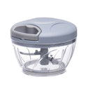 500ml Manual Meat Mincer Garlic Chopper Rotate Garlic Press Crusher Vegetable - Green