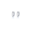 7sizes Hoop Earring Silver Zirconia Ear Huggie Hoop Cartilage Piercing Jewellery - Gold-10mm