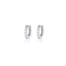 7sizes Hoop Earring Silver Zirconia Ear Huggie Hoop Cartilage Piercing Jewellery - Gold-10mm