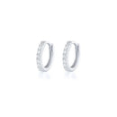 7sizes Hoop Earring Silver Zirconia Ear Huggie Hoop Cartilage Piercing Jewellery - Gold-10mm