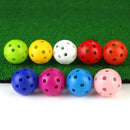 50PCS Plastic Whiffle Airflow Hollow Golf Practice Training Balls Golf Sport