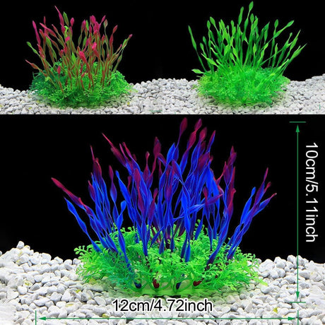 Artificial Water Grass Fish Tank Decoration Aquarium Landscape Simulation Plants - 03-3PCS
