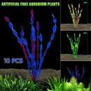 10PCS Artificial Plants Fish Tank Aquarium Aquatic Plants Simulated Water Grass