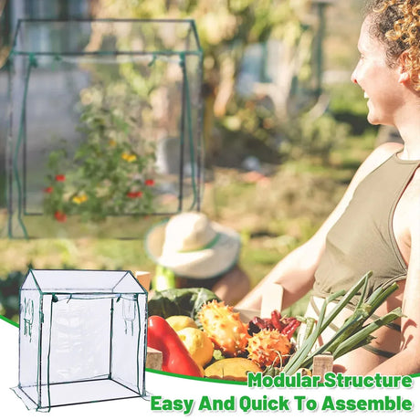Plant Greenhouse Cover Clear Gardening Shelter Rainproof Tent Flower Shed House