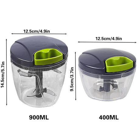 Garlic Press Chopper Slicer Hand Presser Grinder Crusher Home Kitchen Tools Use - 600ml