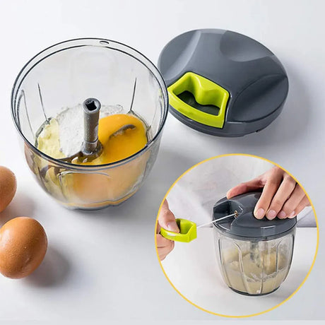 Garlic Press Chopper Slicer Hand Presser Grinder Crusher Home Kitchen Tools Use - 600ml