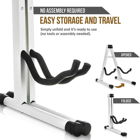 A Type Folding Guitar Stand Portable Holder for Acoustic Electric Bass