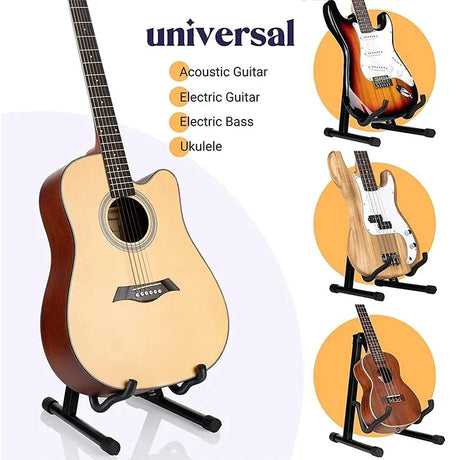 A Type Folding Guitar Stand Portable Holder for Acoustic Electric Bass