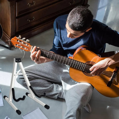 A Type Folding Guitar Stand Portable Holder for Acoustic Electric Bass