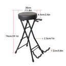 Folding Guitar Stool With Stand Suitable for Acoustic Electric Guitar Performance