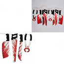 8Pcs Hanging Bloody Weapons Halloween Horror Props Garland Banner Decoration Au