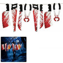 8Pcs Hanging Bloody Weapons Halloween Horror Props Garland Banner Decoration Au