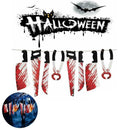 8Pcs Hanging Bloody Weapons Halloween Horror Props Garland Banner Decoration Au