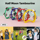 Hand Cranked Bell Set 4PCS Four Ring Bells Hand Held Musical Instrument
