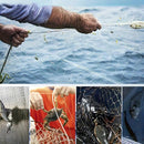 Frisbee Hand Casting Fishing Net Easy Throw Bait Net Swinging Tackle Gear - 300cm