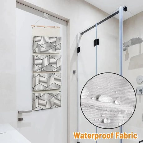 2PCS Multi Layer Wall Mounted Hanging Closet Storage Bag Wardrobe Organizer